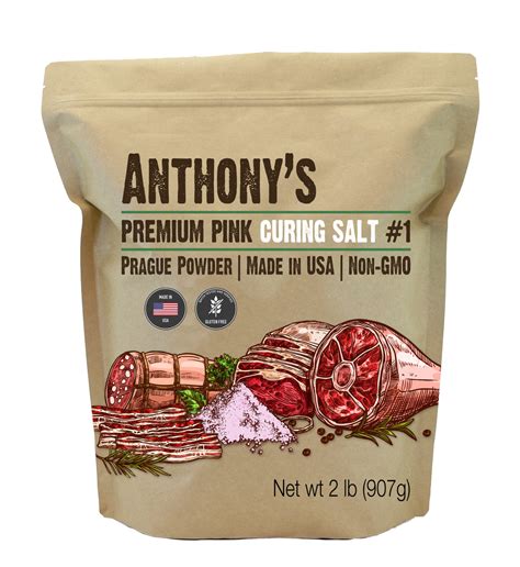 premium pink curing salt  batch tested verified gluten  anthonys goods