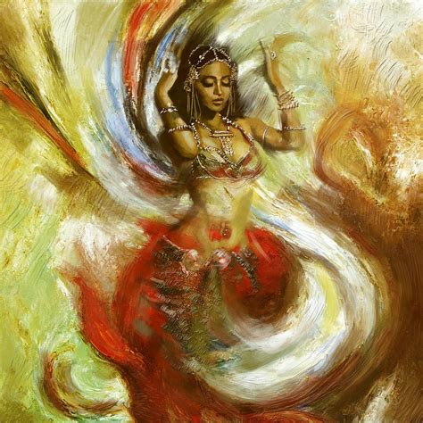 Abstract Belly Dancer 15 Painting By Corporate Art Task Force