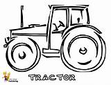 Tractor Coloring Pages Easy Print Tractors Agricultural Farm Kids Yescoloring Boss Big sketch template