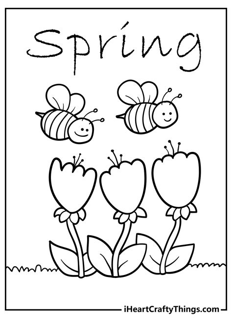 spring coloring pages  printables coloring nation