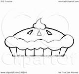 Pie Coloring Pumpkin Cream Whipped Clipart Outline Fresh Illustration Top Royalty Rf Toon Hit Template Pages sketch template