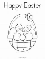 Easter Coloring Happy Pages Printable Print Worksheet Eggs Noodle Baby Template Sheets Color Basket Preschool Twistynoodle Twisty Tracing Worksheets Egg sketch template