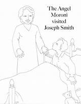 Coloring Moroni Visits Joseph Click sketch template