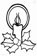 Candle Christmas Coloring Pages Clip Cliparts Candles Clipart Vela Navidad Gif Picgifs Visit sketch template
