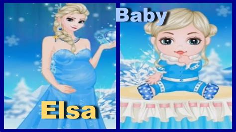 lets play elsas   baby game video  frozen baby games fun