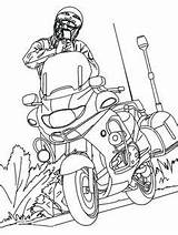 Colouring Polizeimotorrad Ausmalbilder Polizei Gaddynippercrayons sketch template