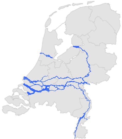 lege kaart nederland kaart