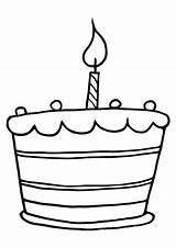 Coloring Cake Birthday Clipart Pages Candles 1st Online Cupcake Print Clipartmag Everfreecoloring sketch template