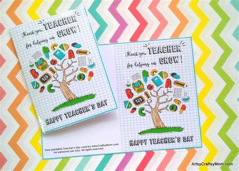 awesome teacher appreciation cards   printables