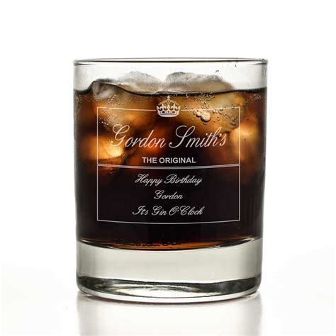personalised gin glass engraved    personal