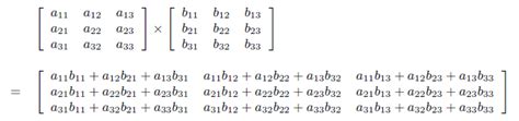 matrix multiplication calculation