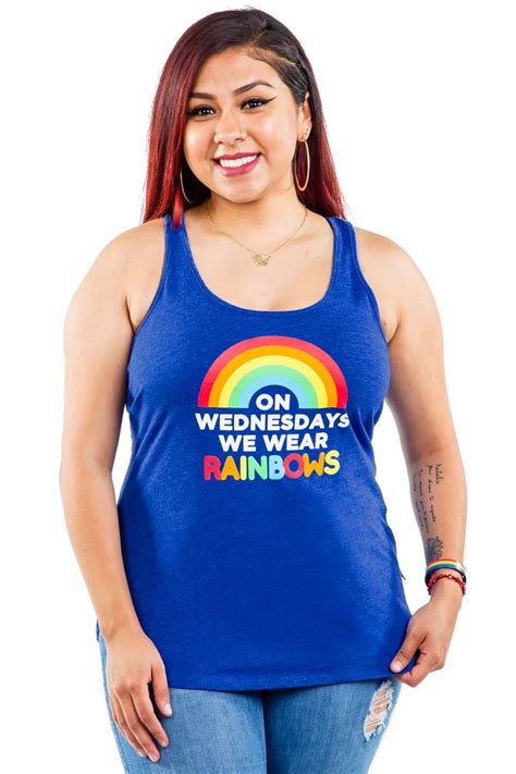 Mean Girls On Wednesday S We Wear Rainbows Pride Tank Top