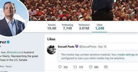 so ted cruz liked some porn on twitter yesterday album on imgur