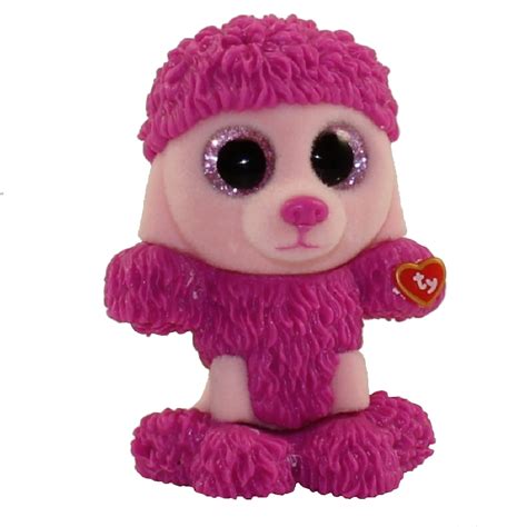 ty beanie boos mini boo figures series  patsy  pink poodle