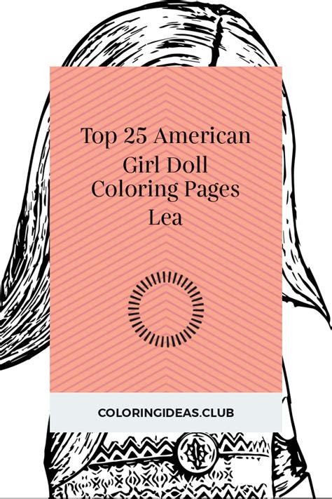top  american girl doll coloring pages lea girl dolls american