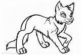 Warrior Cats Coloring Pages Sketch Printable Kids Print sketch template