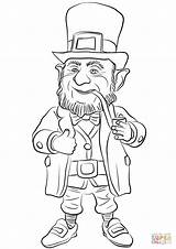 Leprechaun Coloring Pages Clipart Printable Book Print Drawing Kids Entitlementtrap St Patrick Supercoloring Awesome Webstockreview Choose Board Categories sketch template