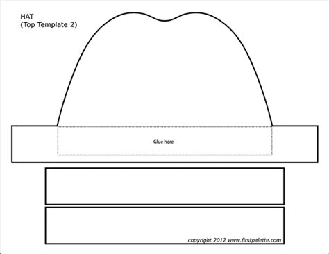 paper hat templates  printable templates coloring pages
