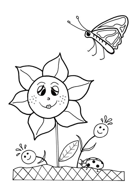 printable spring flower coloring pages printable word searches
