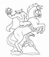 Horseman Headless Coloring Pages Halloween Pumpkin Horse Jack Carving Lantern Printable Ghost Color Getcolorings Templates Sheets Print sketch template