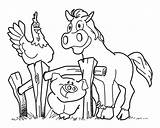 Coloring Pages Animal Printouts Library Clipart Farm Kids sketch template