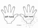 Left Hand Right Printable Outline Children Activities Coloring Drawing Pages Handed Preschool Coloringpage Worksheets Eu Teaching School Getdrawings Line Choose sketch template