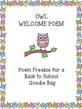 goodie bags   school  poem  pinterest