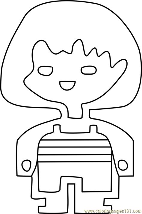 frisk undertale coloring page free undertale coloring