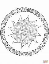 Coloring Celtic Mandala Pages Mandalas Printable Designs Categories sketch template