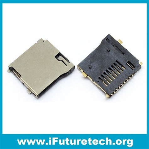 newest    pcs pin micro sd card slot connectors tf card