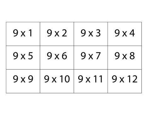 printable multiplication flash cards   grade multiplication flash