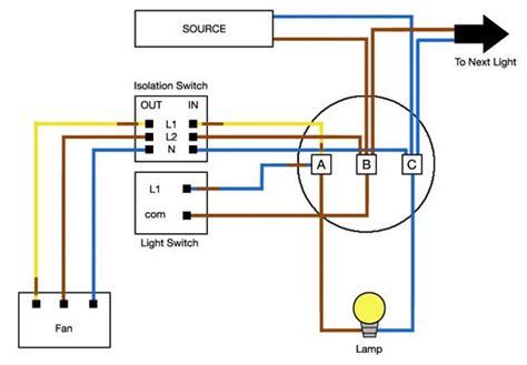 wiring diagram  bathroom extractor fan  timer knitise