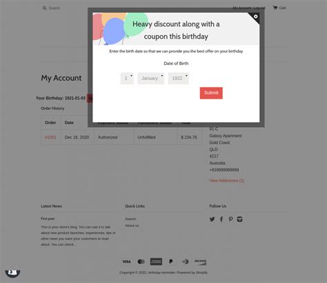 webkul birthday discount app  shopify