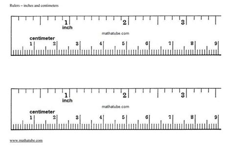 mm printable ruler