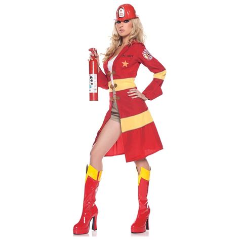 womens firefighter costume adult fire fighter halloween fancy dress ebay