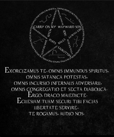 exorcism spell  supernatural fandom