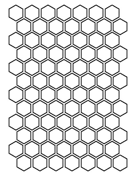 printable   hexagon template