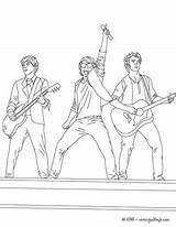 Coloring Pages Jonas Brothers Concert Hellokids Brother sketch template