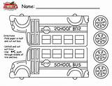 Bus Safety School Preschool Alphabet Coloring Pages Template Printable Activities Worksheets Transportation Crafts Wheels Letter Each Choose Board sketch template