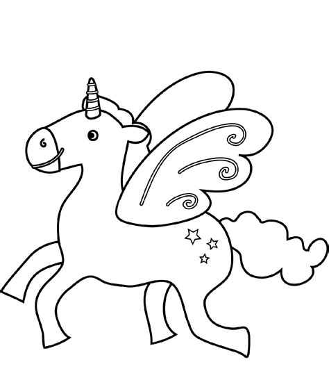 unicorn coloring page printable coloring page  kids coloring home