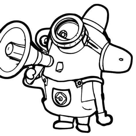 minion coloring pages play football  printable coloring pages