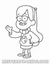 Gravity Falls Mabel Fall Coloring Pages Choose Board Drawings sketch template