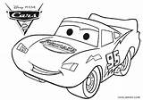 Mcqueen Coloring Lightning Pages Cars Printable Kids sketch template