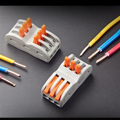 pcs universal wire cable connectors crimp terminals  mm compact cable pin wire