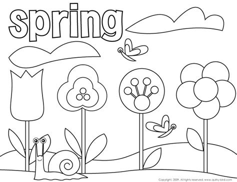 spring themed coloring pages  getcoloringscom  printable