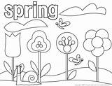 Coloring Pages Themed Spring Springtime Getcolorings sketch template