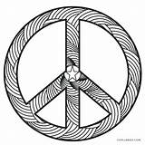Coloring Pages Symbol Getcolorings Peace Signs sketch template