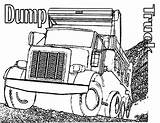 Coloring Pages Truck Dump Semi Printable Kids Garbage Boys Print Simple Finest Template Cutouts Comments Popular Coloringhome sketch template