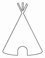 Teepee Printable Pattern Outline Template Patterns Stencils Templates Patternuniverse Indian Stencil Printables Coloring Clipart Tent Applique Crafts Use Teepees Tipi sketch template
