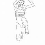 Triple Salto Atleta Athletics Colorear Desenho Atletismo Lanzamiento Lancer Hellokids Saut Arremesso Peso Marathon Poids Atletas Perche Vara sketch template